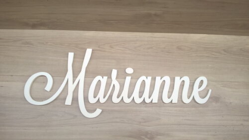 Nomes de Parede em MDF - Linha LS - Marianne - 29 cm