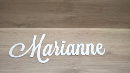 Nomes de Parede em MDF - Linha LS - Marianne - 29 cm