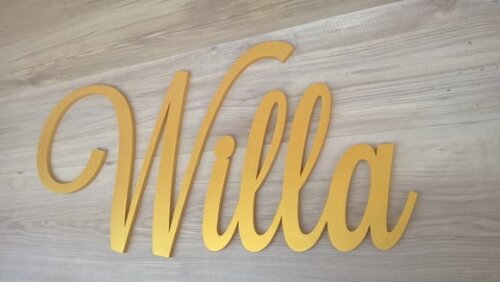 Nomes de Parede em MDF - Linha LS - Willa 30 cm