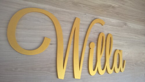 Nomes de Parede em MDF - Linha LS - Willa 30 cm