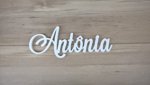 Nomes de Parede em MDF - Linha LS -Antônia 15 cm