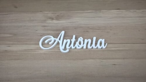 Nomes de Parede em MDF - Linha LS -Antônia 15 cm