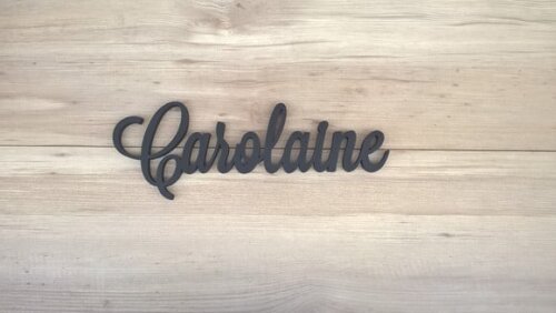 Nomes De Parede Em Mdf - Linha Ls -carolaine 10 Cm