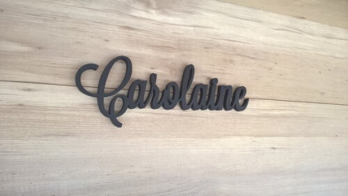 Nomes De Parede Em Mdf - Linha Ls -carolaine 10 Cm
