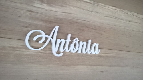 Nomes de Parede em MDF - Linha LS -Antônia 15 cm
