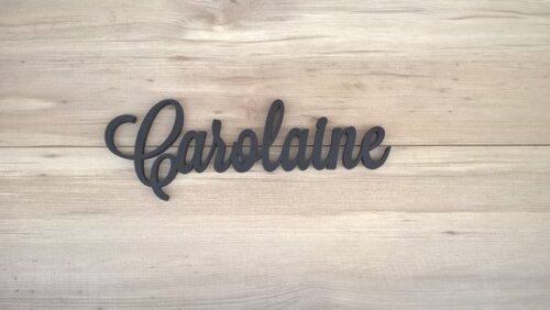 Nomes De Parede Em Mdf - Linha Ls -carolaine 10 Cm