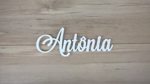 Nomes de Parede em MDF - Linha LS -Antônia 15 cm