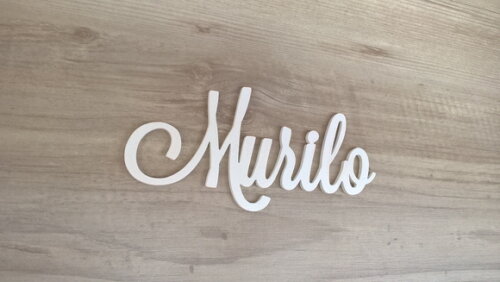 Nomes de Parede em MDF - Linha LS -Murilo 10 cm