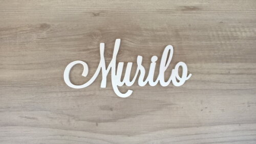 Nomes de Parede em MDF - Linha LS -Murilo 10 cm
