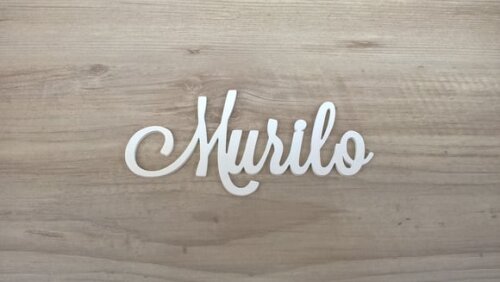 Nomes de Parede em MDF - Linha LS -Murilo 10 cm
