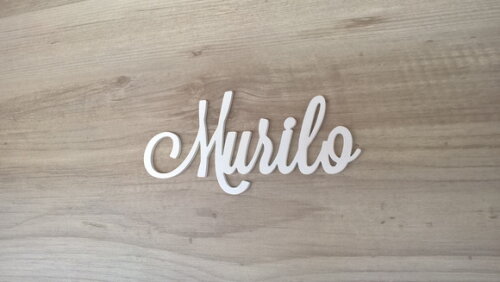 Nomes de Parede em MDF - Linha LS -Murilo 10 cm