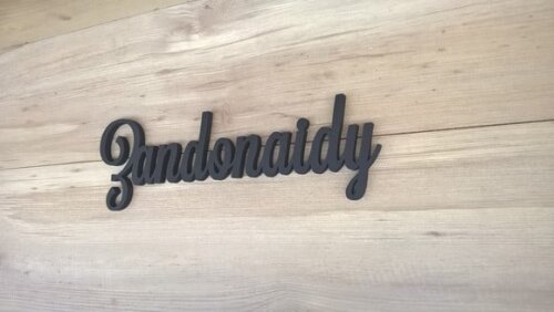 Nomes De Parede Em Mdf - Linha Ls -zandonaidy 10 Cm