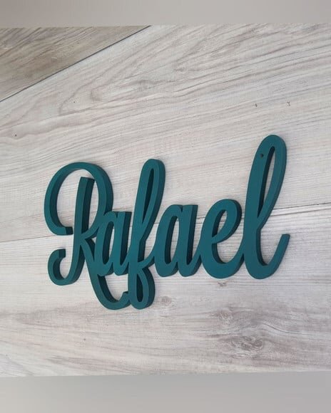 Nomes de Parede em mdf - Linha Ls -rafael - 15 cm