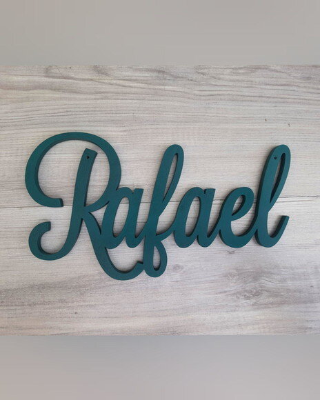 Nomes de Parede em mdf - Linha Ls -rafael - 15 cm