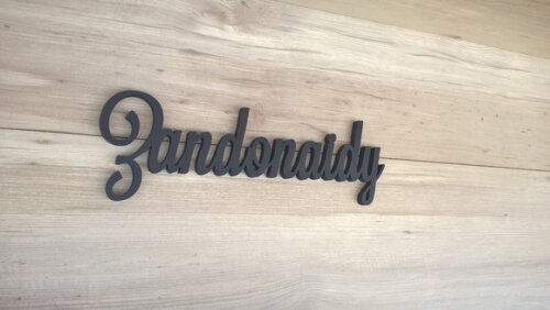 Nomes De Parede Em Mdf - Linha Ls -zandonaidy 10 Cm