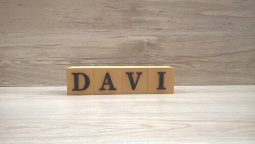 Nomes em Cubos - Mod. Clássico - 6 x 6 x 6 cm - 4 Letras