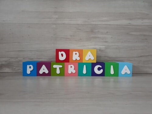 Nomes em Cubos - Mod. Infantil - 6 x 6 x 6 cm - 11 Letras