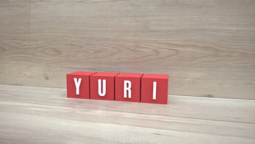 Nomes em Cubos - Mod. Youtube - 6 x 6 x 6 cm - 4 Letras