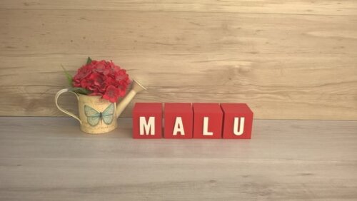 Nomes em Cubos - Mod. Youtube - 6 x 6 x 6 cm - 4 Letras