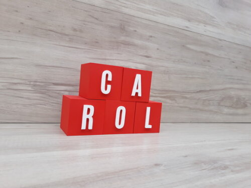 Nomes em Cubos - Mod. Youtube - 6 x 6 x 6 cm - 5 Letras