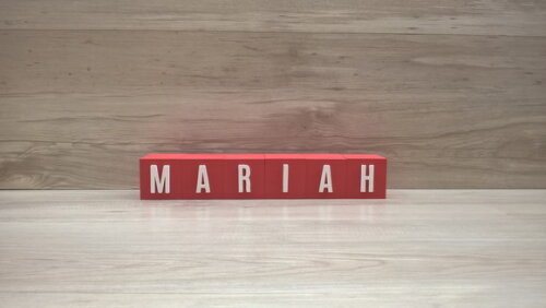 Nomes em Cubos - Mod. Youtube - 6 x 6 x 6 cm - 6 Letras