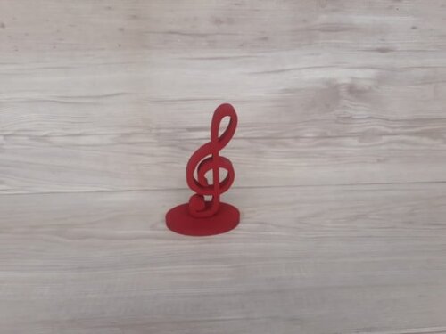 Nota Musical em MDF - Clave de Sol