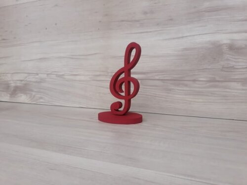 Nota Musical em MDF - Clave de Sol