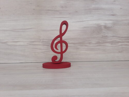 Nota Musical em MDF - Clave de Sol