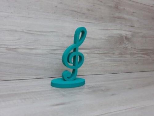 Nota Musical em MDF - Clave de Sol