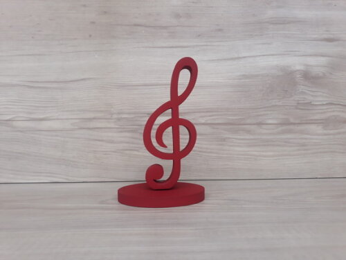 Nota Musical em MDF - Clave de Sol