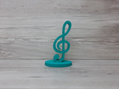 Nota Musical em MDF - Clave de Sol