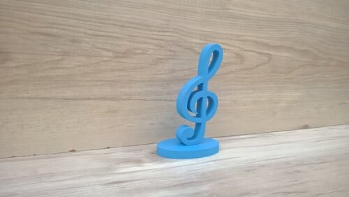 Nota Musical em MDF - Clave de Sol