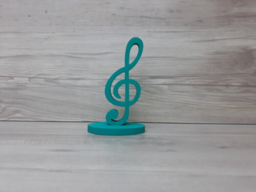 Nota Musical em MDF - Clave de Sol