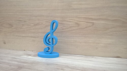 Nota Musical em MDF - Clave de Sol