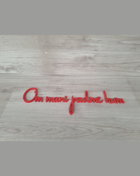 Om Mani Padme Hum - Mantra - Frase para Parede em mdf