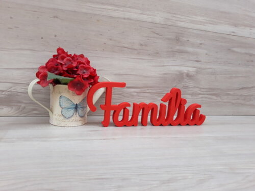 Palavra de mesa em MDF - Família linha GH