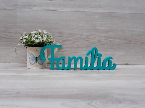 Palavra de mesa em MDF - Família linha GH