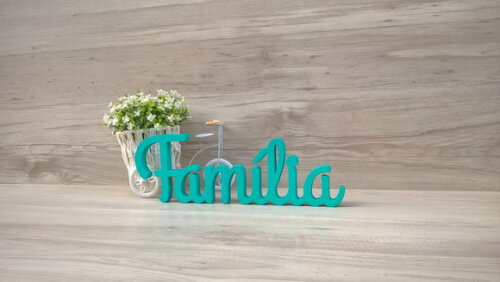 Palavra de mesa em MDF - Família linha GH