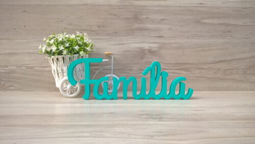 Palavra de mesa em MDF - Família linha GH