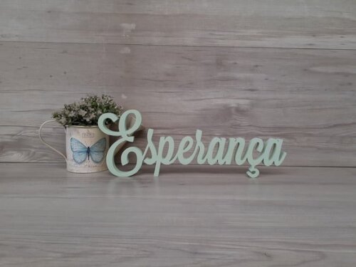 Palavra De Mesa Em Mdf Esperança - Linha Ls