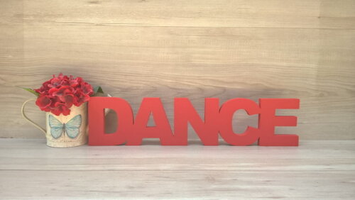 Palavra de mesa MDF - DANCE