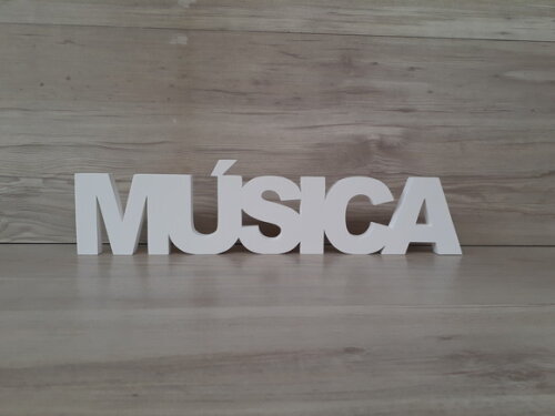 Palavra de mesa MDF - MÚSICA