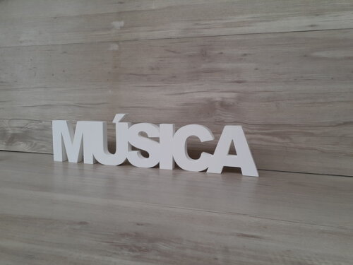 Palavra de mesa MDF - MÚSICA