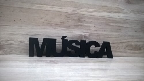 Palavra de mesa MDF - MÚSICA