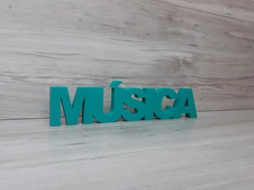 Palavra de mesa MDF - MÚSICA -tamanho P