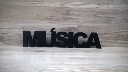 Palavra de mesa MDF - MÚSICA