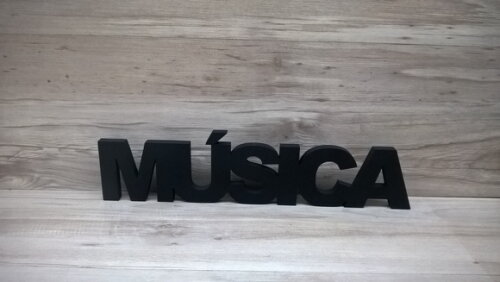 Palavra de mesa MDF - MÚSICA
