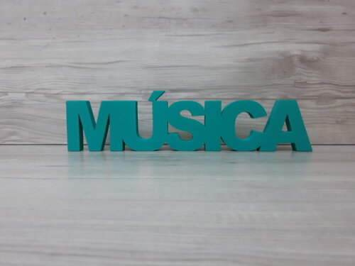 Palavra de mesa MDF - MÚSICA -tamanho P