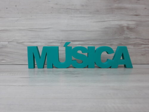 Palavra de mesa MDF - MÚSICA -tamanho P