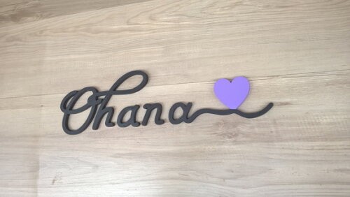 Palavra De Parede Em Mdf Ohana